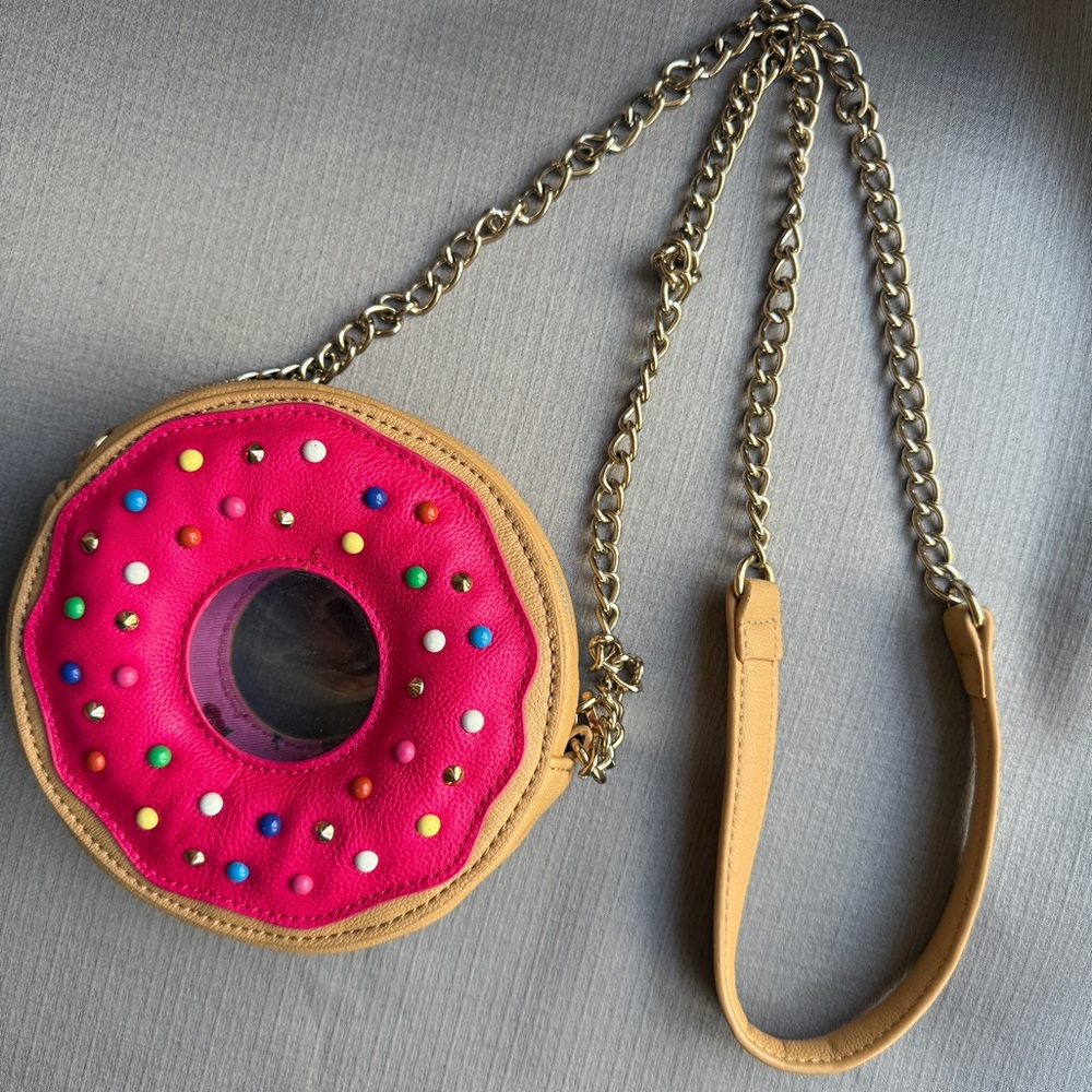 Betsey Johnson Pink Donut Mini Bag - Picture 1 of 7